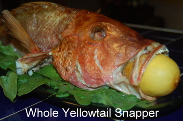 Whole Yellowtail Snapper